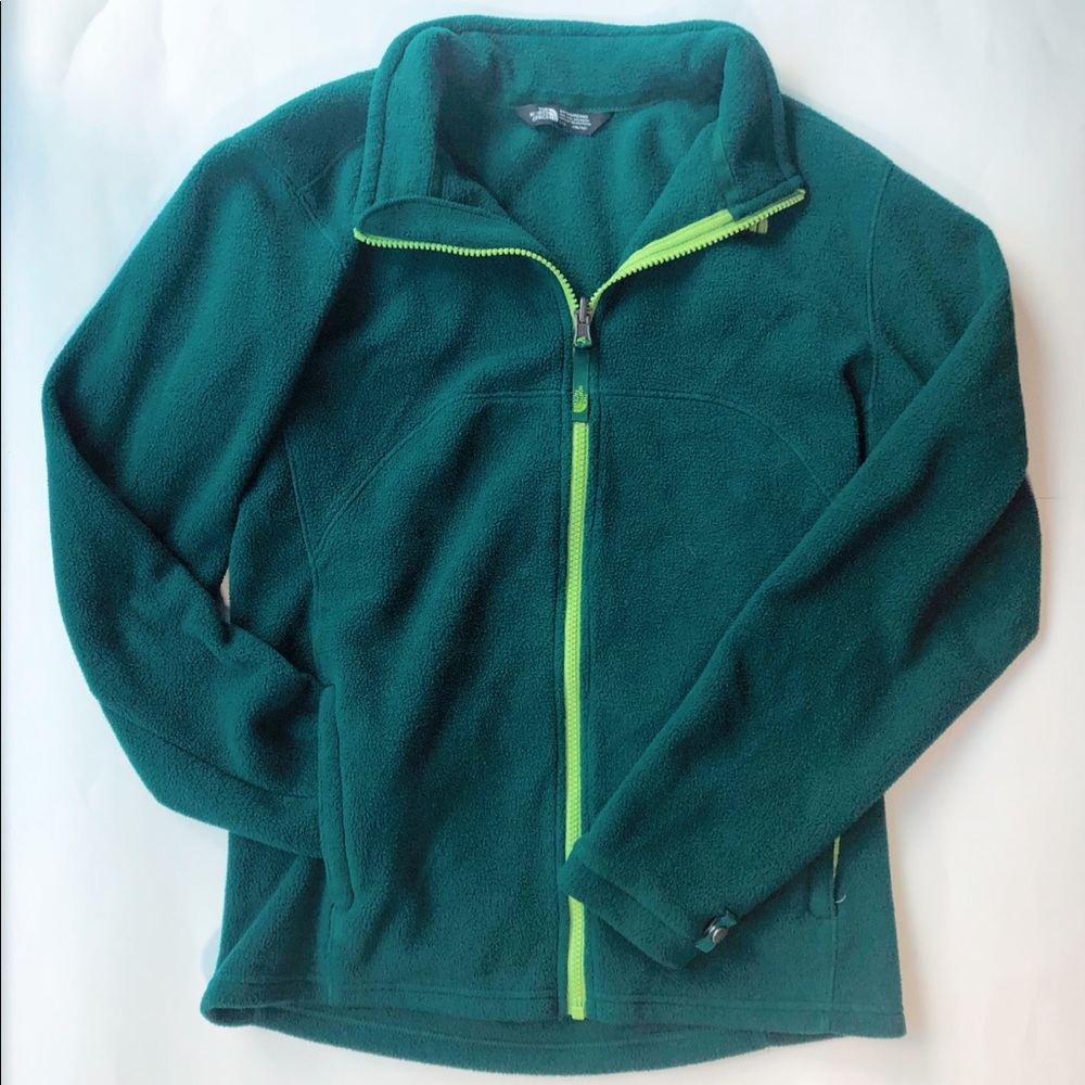 North Face Green Fleece Full Zip